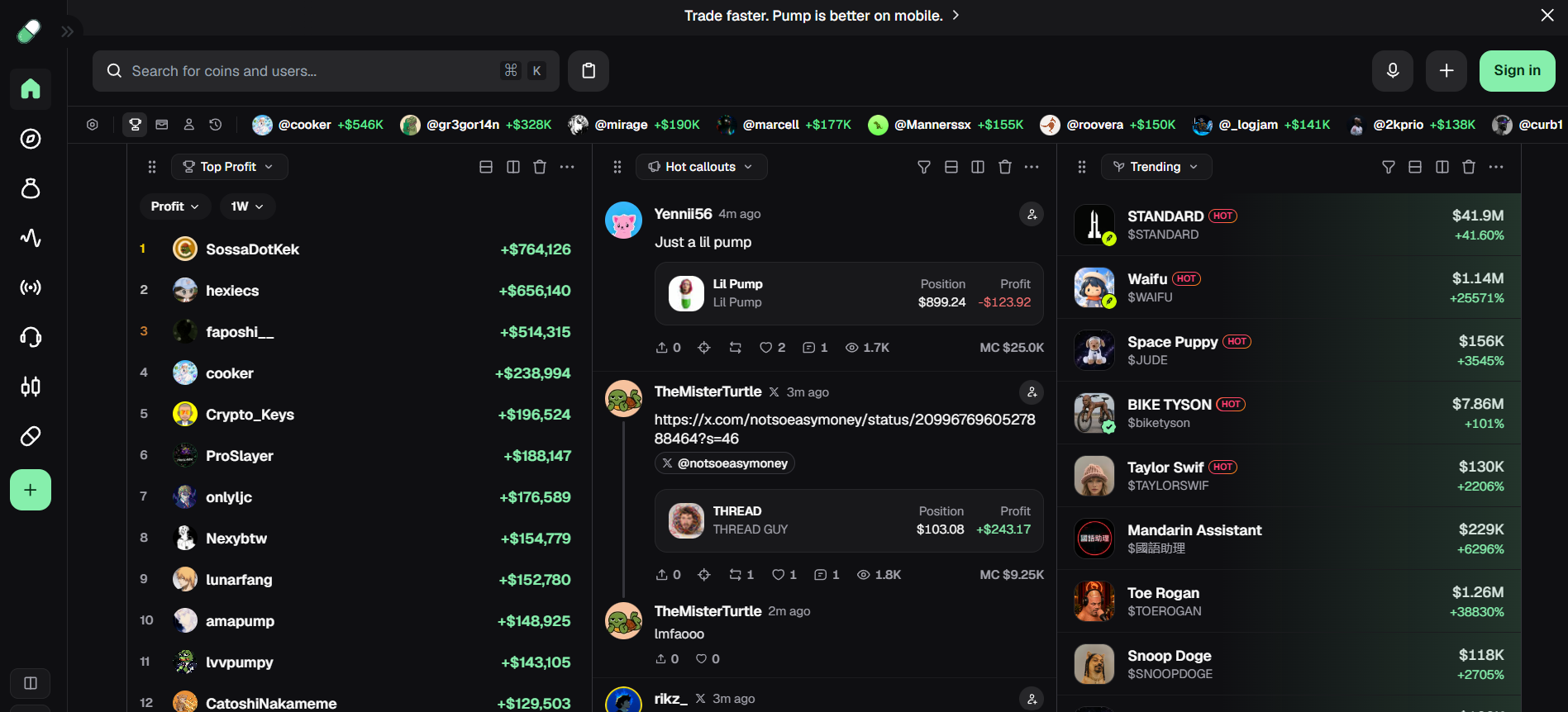 Pump.fun, plataforma de lanzamiento de memecoins en Solana