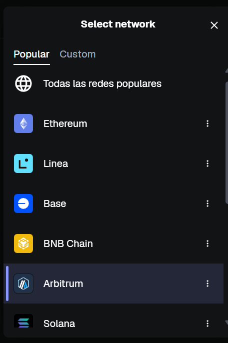 Paso 2: Seleccion ARB