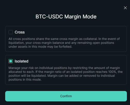 Paso 8: Selección de tipo de margen
